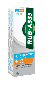 Packaging of RUB·A535™ Dual Action Cream
