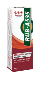 Packaging of RUB·A535™ Maximum Strength Heating Cream