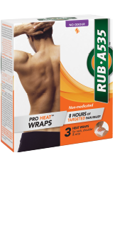 Packaging of RUB·A535™ ProHeat™ Neck & Shoulder Wrap