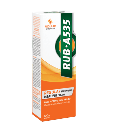 Packaging of RUB·A535™ Regular Strength Heating Cream